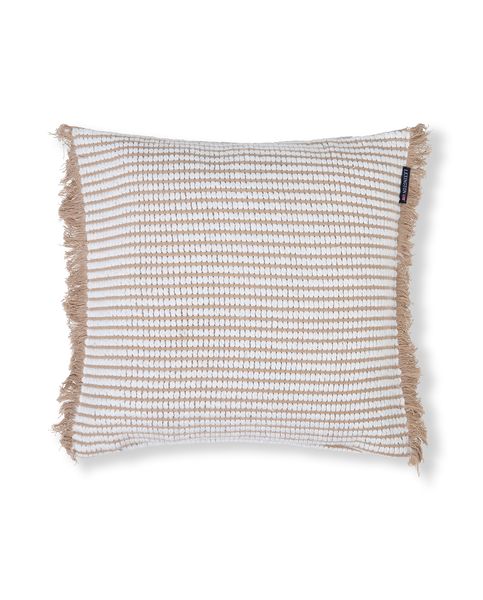 Hovedbilde Heavy striped putetrekk 50x50, beige/white