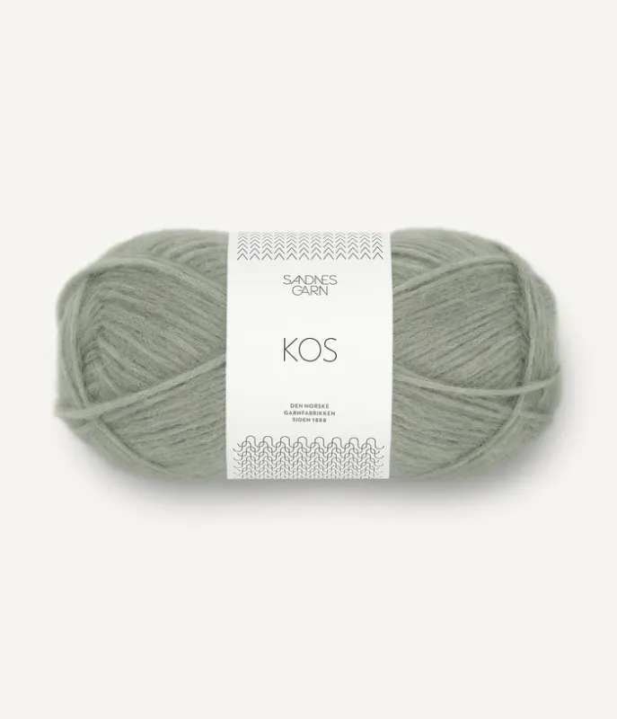 Kos, støvet lys grønn 8521