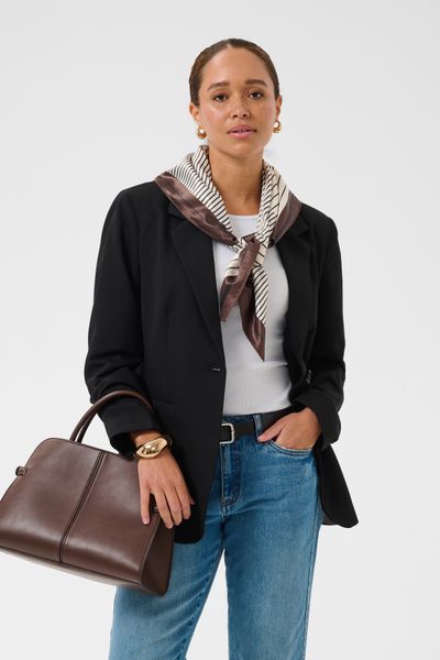 Hovedbilde KAscarfina scarf, black/chalk/coffee