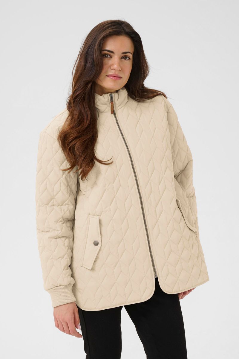 KAleila quilt jacket, feather grey