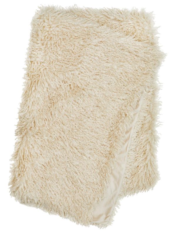Wooly pledd 120x180, beige