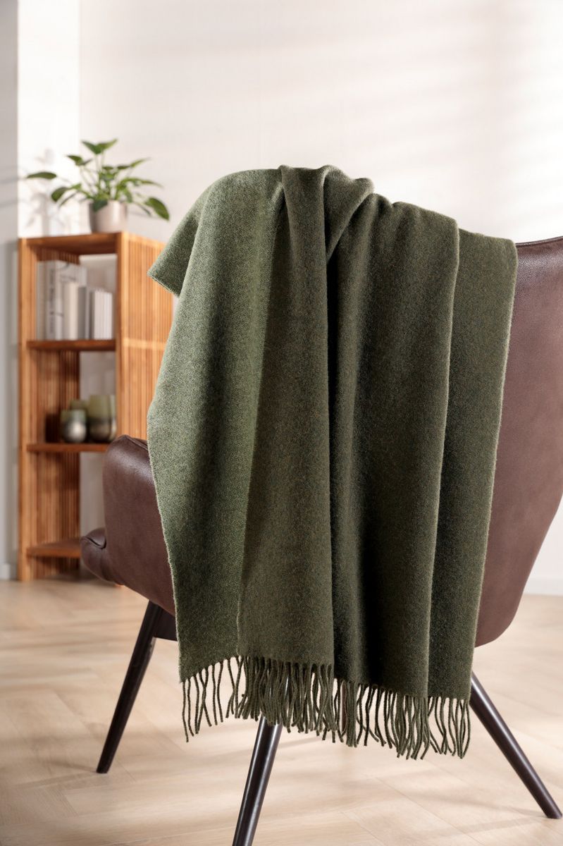 Pledd 130x170, forest salvia