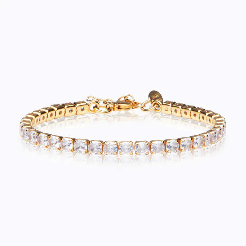 Zara bracelet gold, crystal