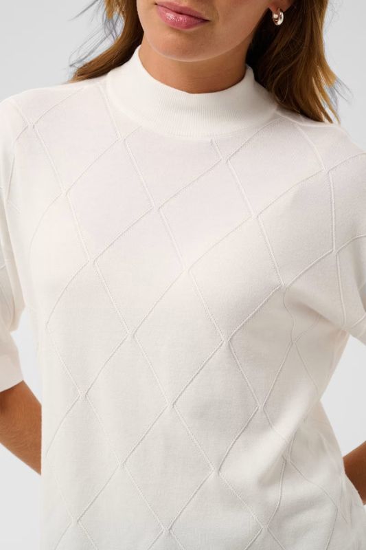 KAlizza argyle pullover, chalk/white