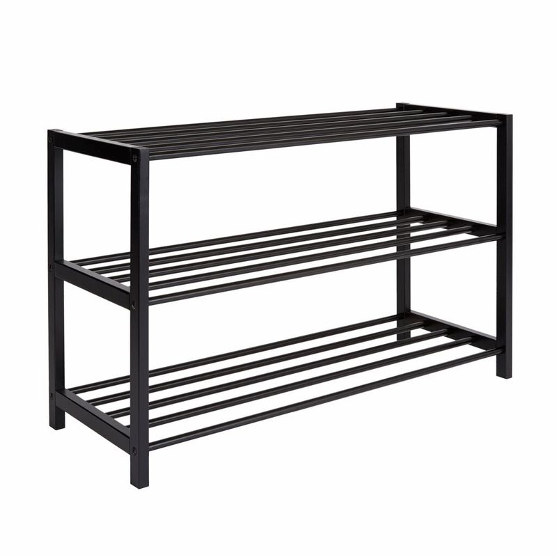 Stord - Skohylle Metall 70x31x50cm Svart