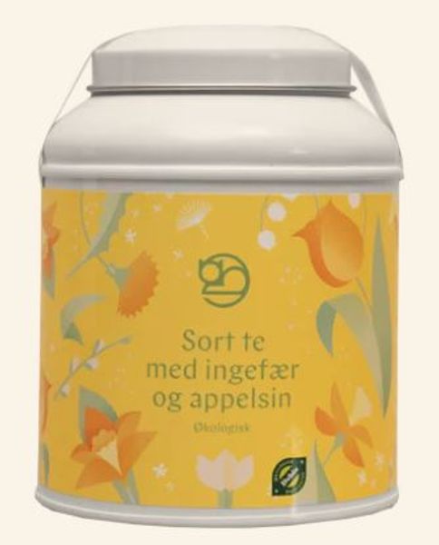 Hovedbilde Sort te med ingefær og appelsin 100g