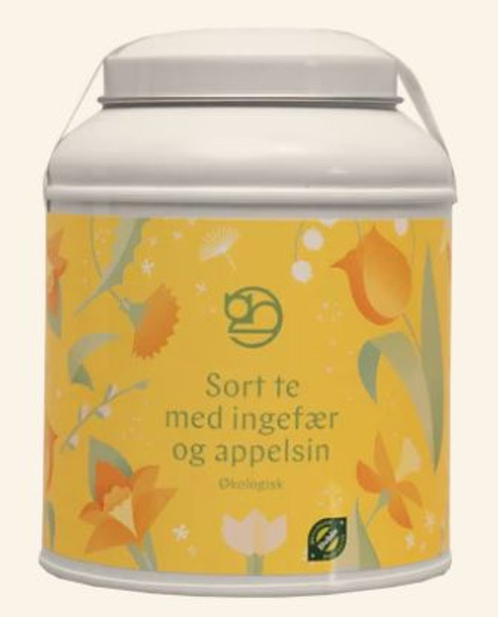 Sort te med ingefær og appelsin 100g