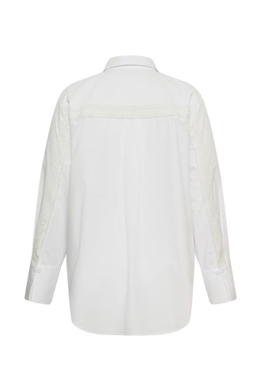 KAkiki lace shirt, optical white