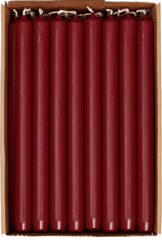 Kronelys 28 cm, wine red