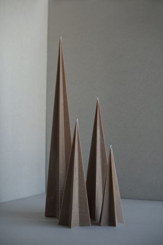 Stjernelys 30 cm, brun