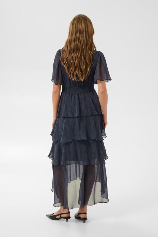 KAlouisa dress, blue blurry stripes