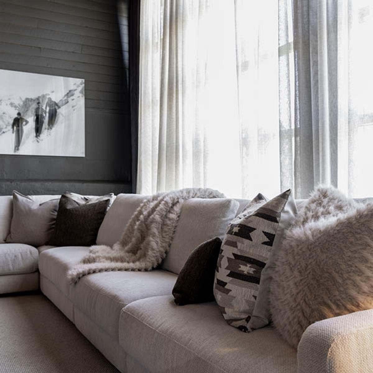 Cavalese pelspledd, cream