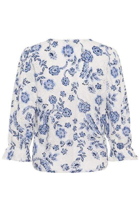 KAluisa blouse, chalk midnight flower/nature