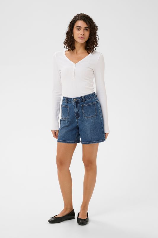 KAbrook HW shorts, medium blue denim