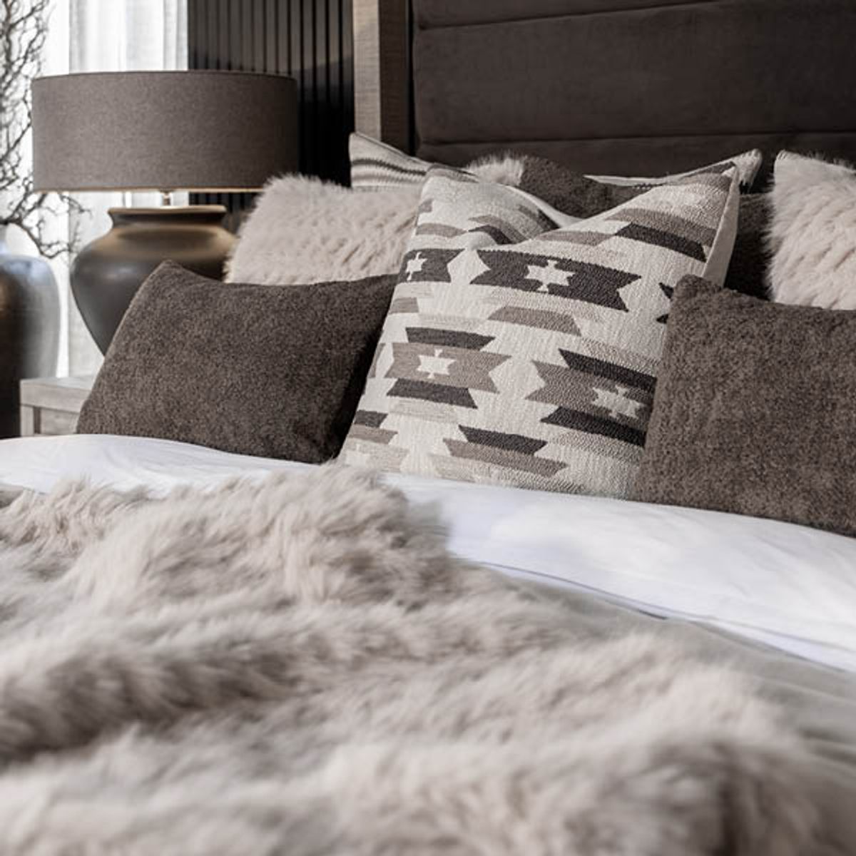 Cavalese pelspledd, cream