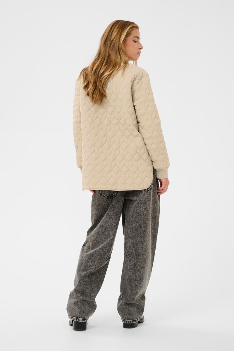 KAleila quilt jacket, feather grey