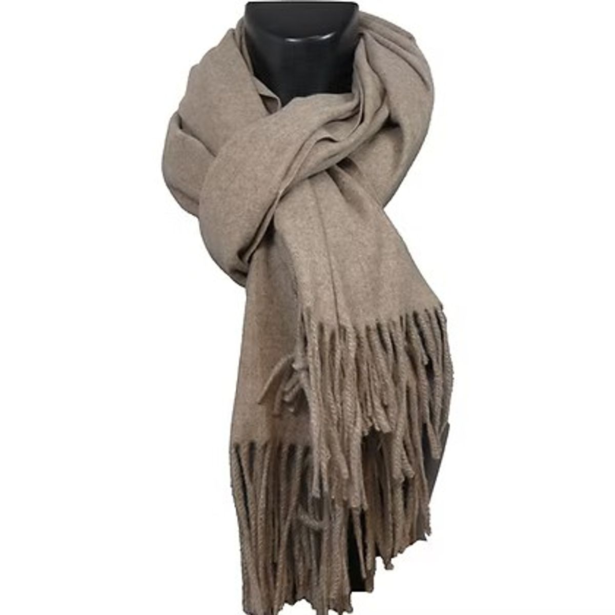 Skjerf i cashmere, sand