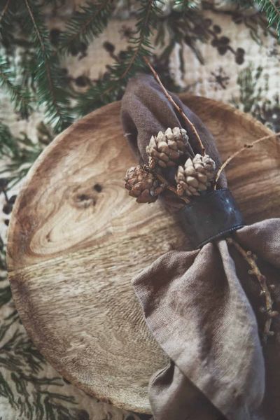 Hovedbilde Serviettring, sort