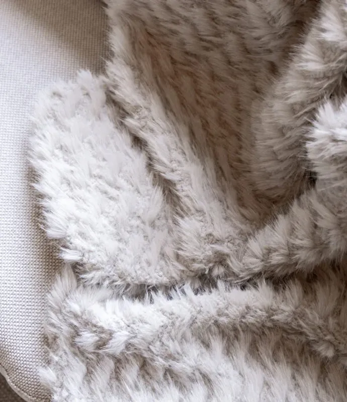 Cavalese pelspledd, cream