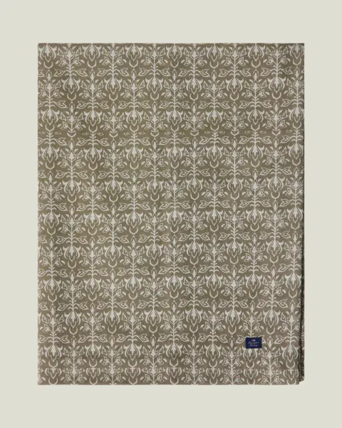 Hovedbilde Ornament jaquard duk, beige/dark olive
