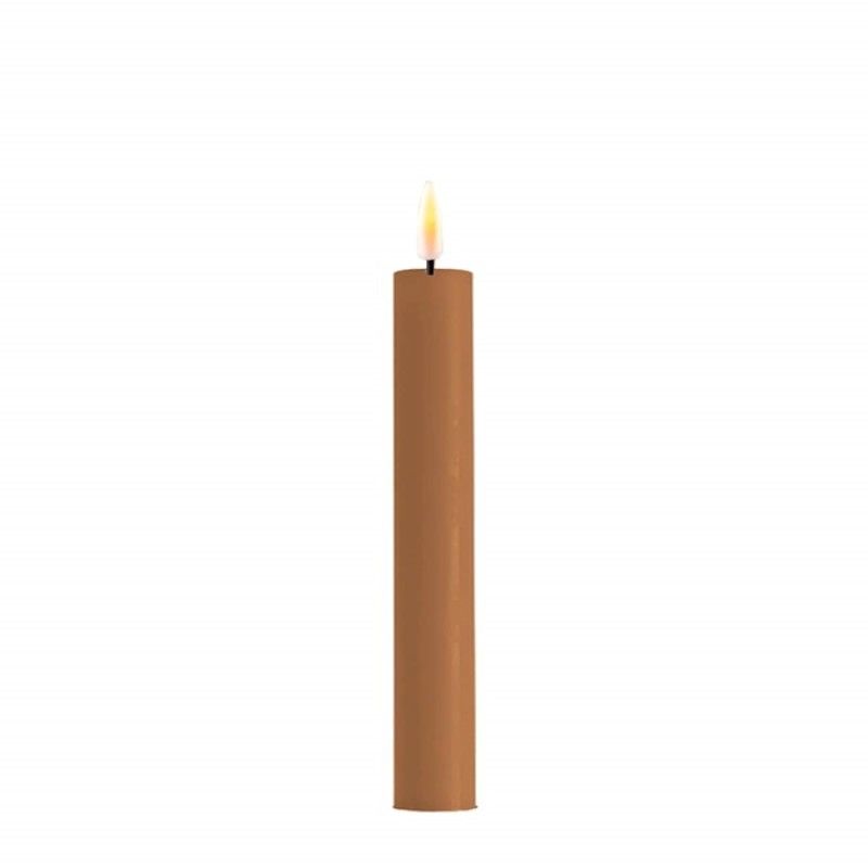 Kronelys 2 stk 15 cm, karamell