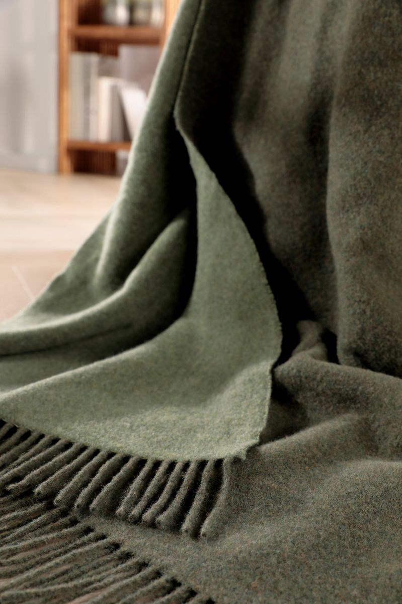 Pledd 130x170, forest salvia