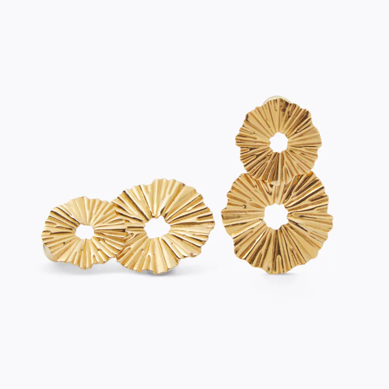 VASSIA EARRINGS GOLD / GOLD