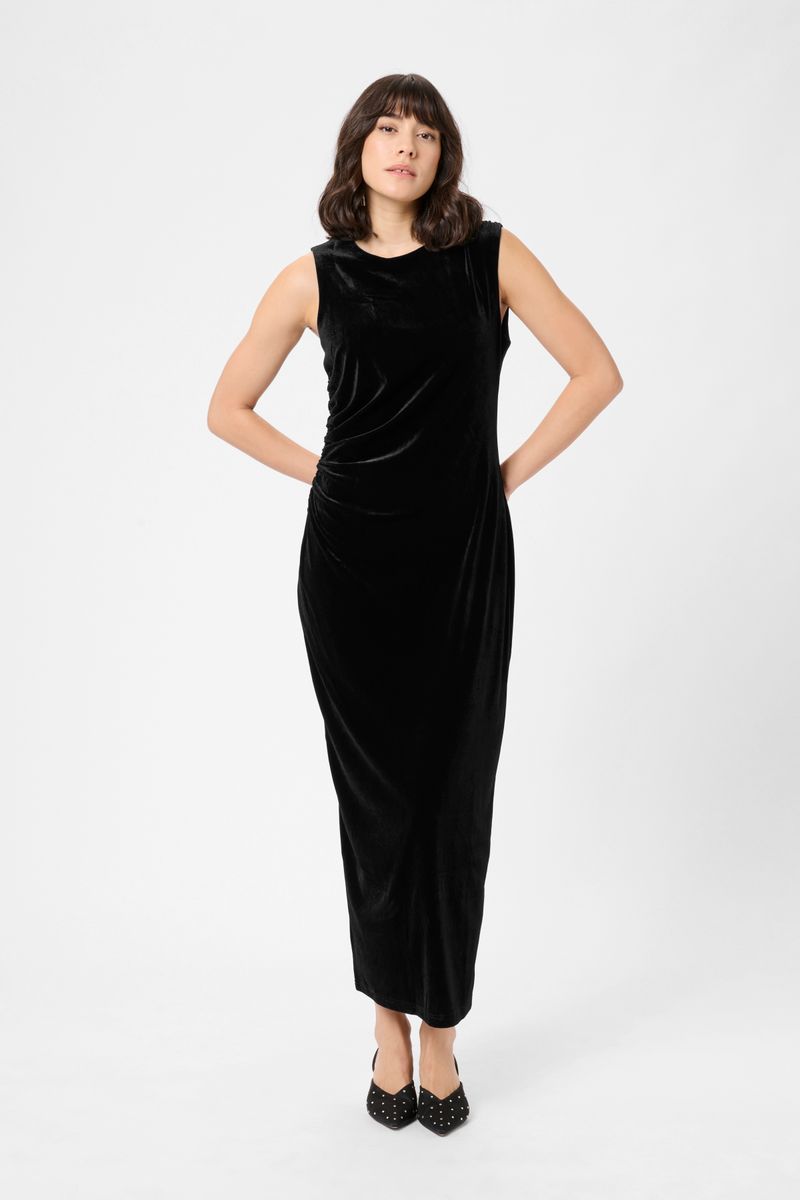 KAkelly long dress, black deep